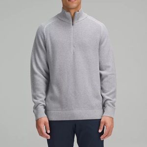 Lululemon Textured Knit Half-Zip Sweater L